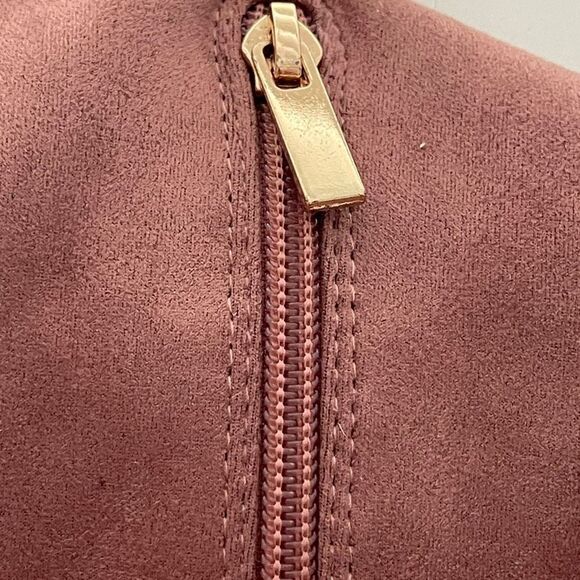 Anne Michelle Women's Suede Magnolia-08 Above Knee High Boots Pink Size 6.5 - Picture 4 of 8